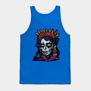 Frida Sugar Skull por sirako Tank Top